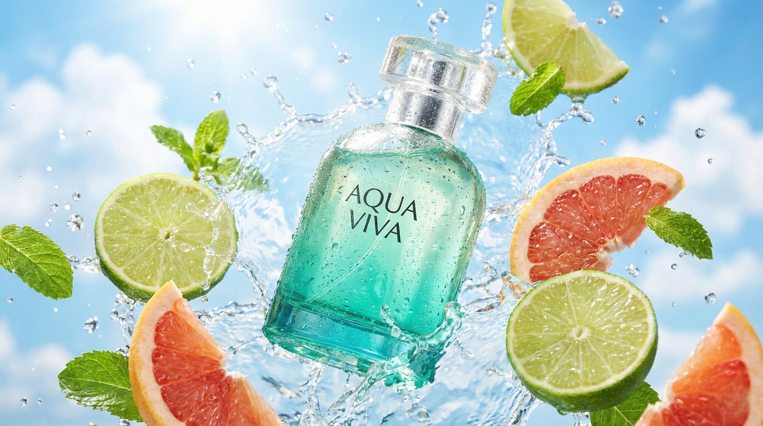 عطر صيفي منعش بمكونات الحمضيات والماء.